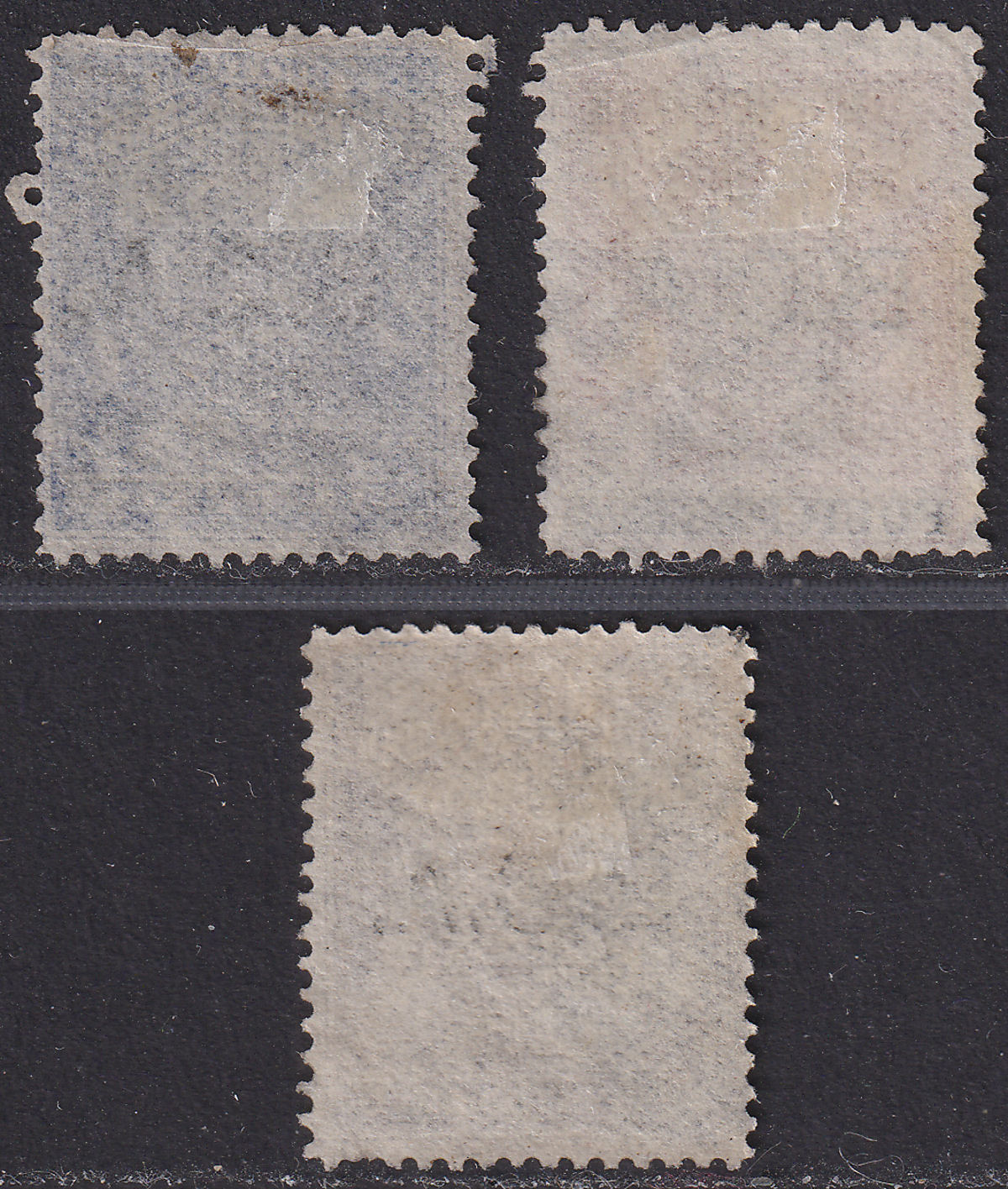 British Central Africa 1891 QV BCA Overprint on BSAC 4d, 6d, 1sh Used cat £54