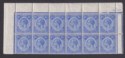 Nyasaland 1913 KGV 2½d Bright Blue Block of 12 UM Mint SG89 cat £33