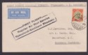 Click for more photos and details Nyasaland 1934 King George V 4d Used on First Flight Cover LIMBE