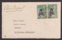 Click for more photos and details Nyasaland 1964 King George VI 1d Pair Used On Airmail Cover Front CHAKARI