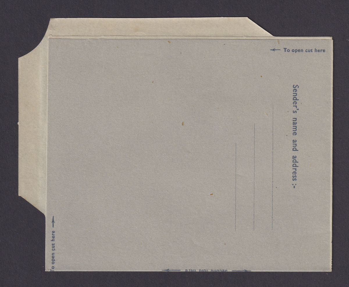 Nyasaland 1953 QEII SPECIMEN Leopard Illustrated Formula Air Letter Unused