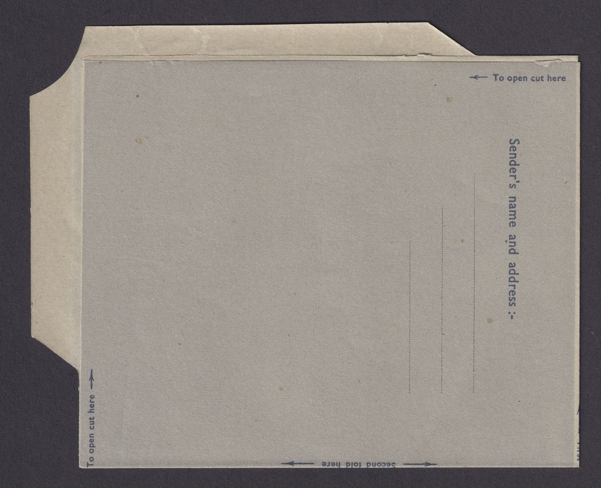 Nyasaland 1953 QEII SPECIMEN Leopard Illustrated Formula Air Letter Unused