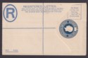 Click for more photos and details Nyasaland 1914 KGV SPECIMEN 4d Postal Stationary Registered Letter Unused H&G2