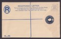 Click for more photos and details Nyasaland 1940 KGVI 4d Postal Stationary Registered Letter Unused H&G4