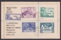 Click for more photos and details Nyasaland 1949 KGVI 75th Anniv of UPU Set Used on Regd Airmail Letter Card ZOMBA