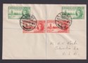 Click for more photos and details Nyasaland 1946 KGVI Victory 2d x2, 1d x2 Used on Regd First Day Cover LIMBE-USA