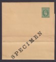 Click for more photos and details Nyasaland 1908 KEVII SPECIMEN ½d Postal Stationery Newspaper Wrapper Unused H&G1