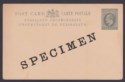 Click for more photos and details Nyasaland 1908 KEVII SPECIMEN 2d Postal Stationery Postcard Unused H&G3