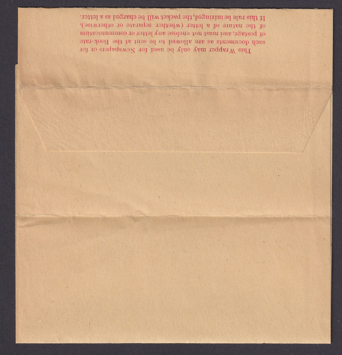 Nyasaland 1908 KEVII SPECIMEN 1d Postal Stationery Newspaper Wrapper Unused H&G2