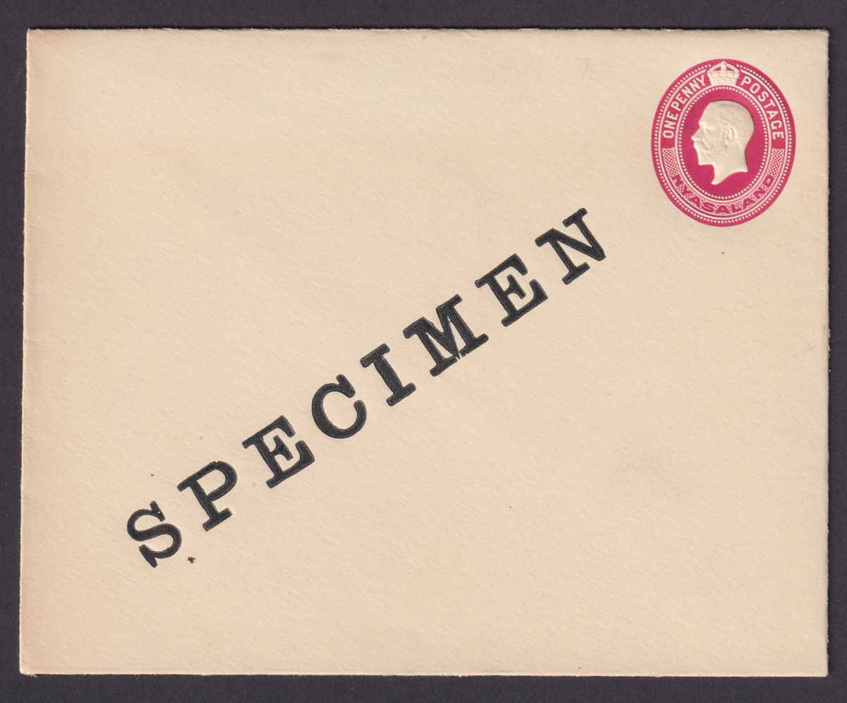 Nyasaland 1916 King George V SPECIMEN 1d Postal Stationery Envelope Unused H&G2