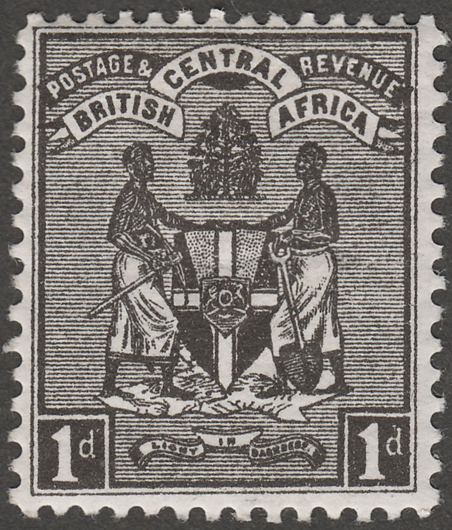 British Central Africa 1895 QV 1d Black Mint SG21
