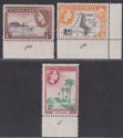 Click for more photos and details Nyasaland 1953 Queen Elizabeth II ½d, 2d, 2sh with Plate Numbers UM Mint