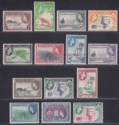 Nyasaland 1953 Queen Elizabeth II Set to 10sh Mint SG173-186 cat £50