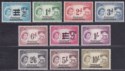 Nyasaland 1963 Queen Elizabeth II Overprint Set to 10sh Mint SG188-197 cat £11