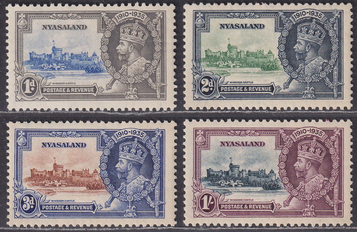 Nyasaland 1935 KGV Silver Jubilee Set Mint SG123-126 cat £42