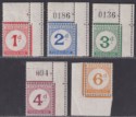 Nyasaland 1950 KGVI Postage Due Set Mint SG D1-D5 cat £100