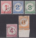 Nyasaland 1950 KGVI Postage Due Set Used SG D1-5 cat £275
