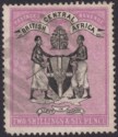 Click for more photos and details British Central Africa 1895 QV 2sh6d Black + Bright Magenta Used* SG26 cat £375