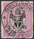Click for more photos and details British Central Africa 1895 QV 2sh6d Black + Bright Magenta Fiscally Used SG26
