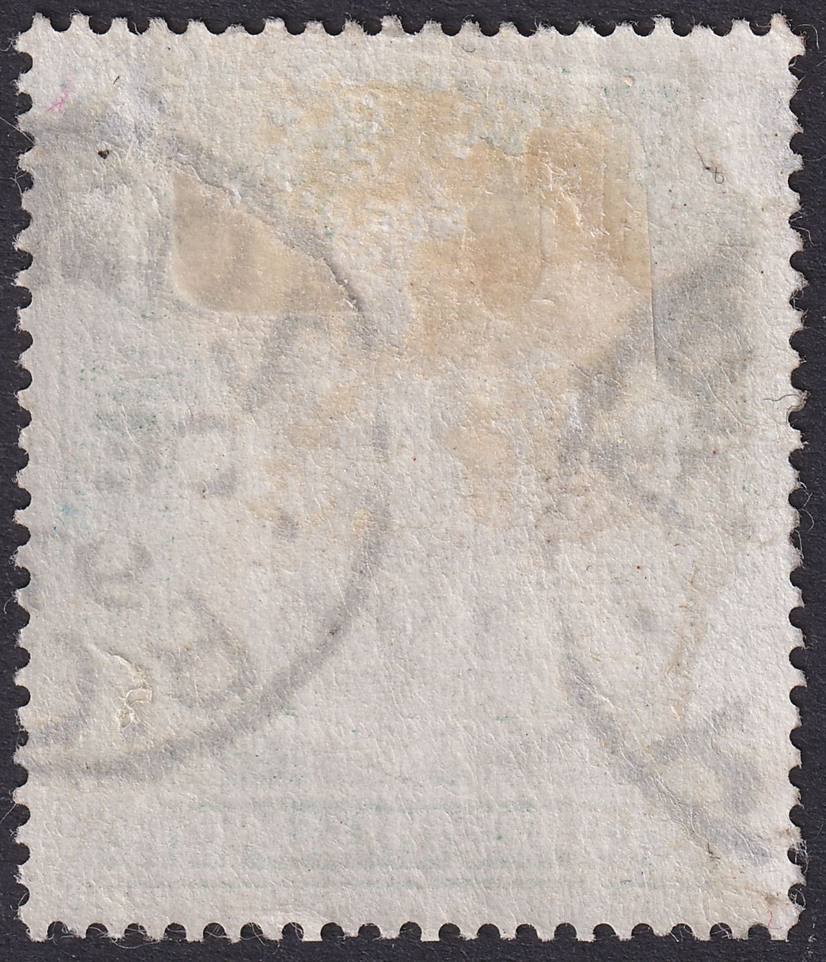 British Central Africa 1897 QV 3sh Black and Sea-Green Used SG49 cat £425 THIN