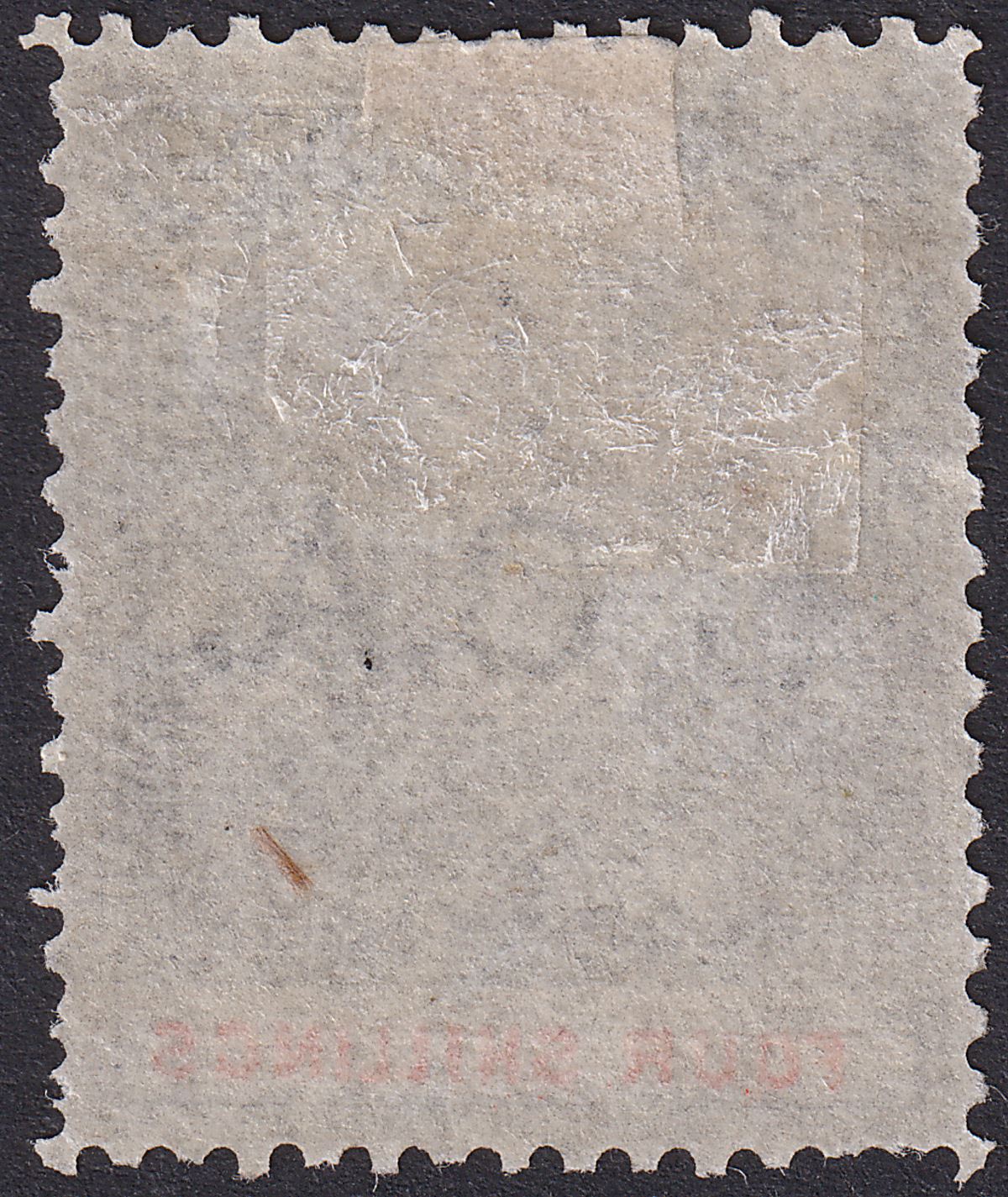 British Central Africa 1893 QV BCA Opt BSAC 4sh Gr-Black + Verm Mint SG11 c£110