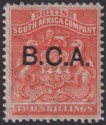Click for more photos and details British Central Africa 1891 QV BCA Opt on BSAC 2sh Vermilion Mint SG8 cat £60