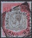 Nyasaland 1913 KGV 2sh6d Black and Red on Blue Used SG94 cat £32