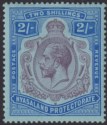 Nyasaland 1926 KGV 2sh Purple and Blue on Pale Blue Mint SG109 cat £22