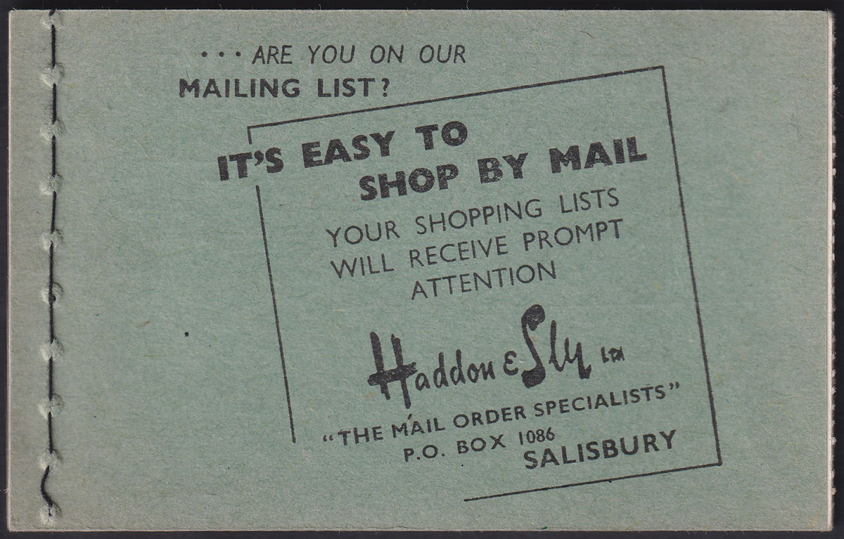 Nyasaland 1954 QEII 2sh6d Stamp Booklet Complete SB1 cat £50 right stitch