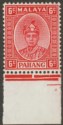 Click for more photos and details Malaya Pahang 1937 Sultan Sir Abu Bakar 6c Scarlet Mint SG34