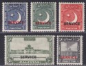Click for more photos and details Pakistan 1949 Official Overprint Set UM Mint SG O27-O31 cat £120 MNH