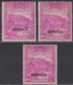 Pakistan 1948-54 Official Khyber Pass 10r Overprint p14 p12 p13 Mint SG O26-O26b