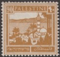 Click for more photos and details Palestine 1927 British Mandate 90m Bistre Mint SG101 cat £85