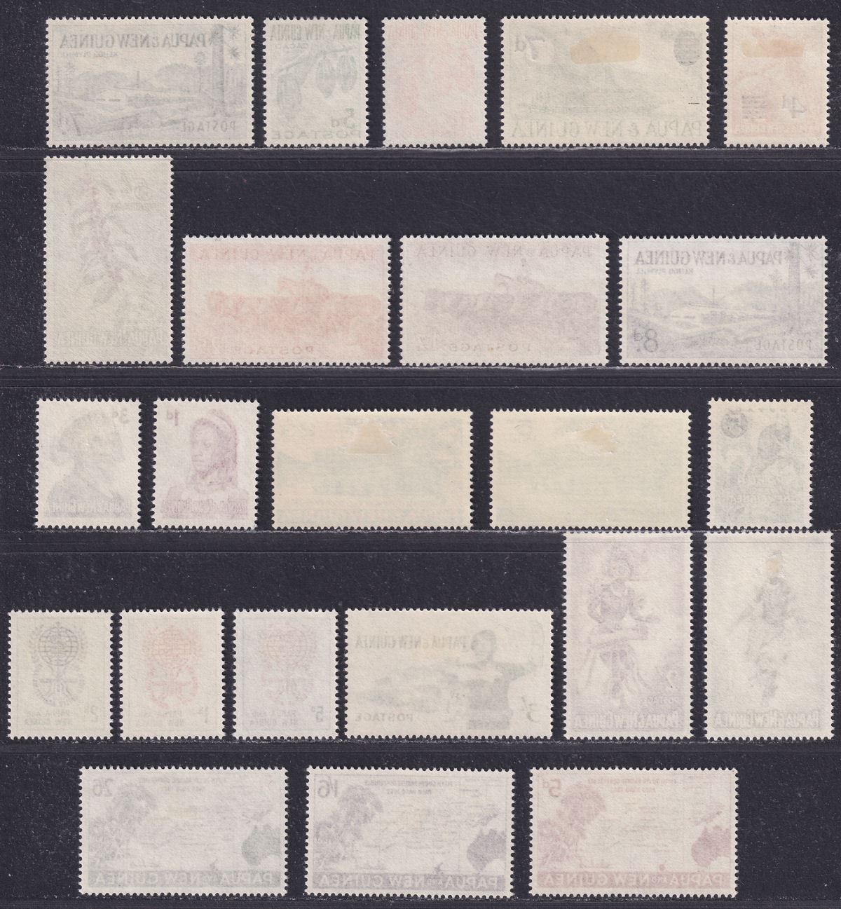 Papua and New Guinea 1957-62 QEII Selection Mint