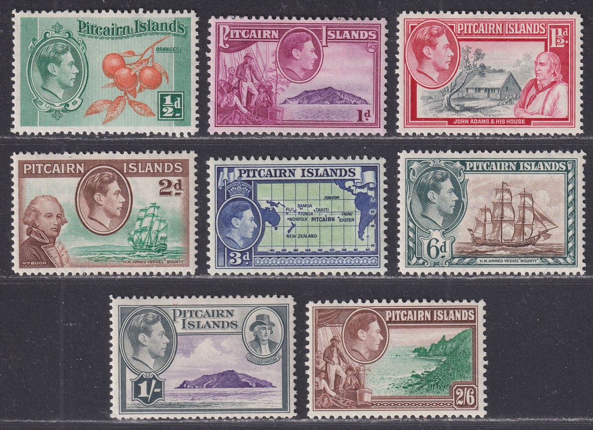 Pitcairn Islands 1940 King George VI Part Set to 2sh6d Mint