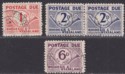 Rhodesia & Nyasaland 1961 QEII Postage Due Part Set to 6d Used