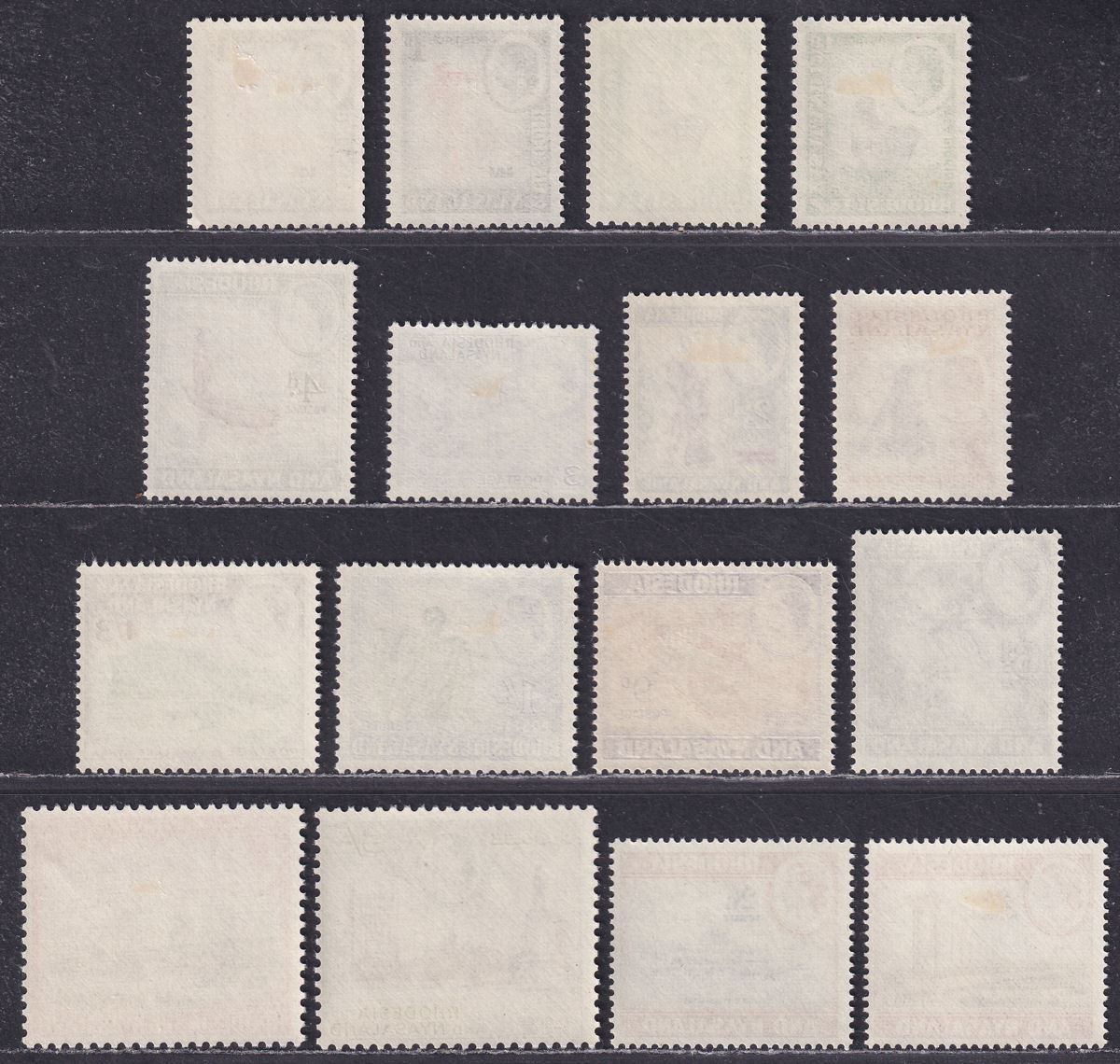 Rhodesia & Nyasaland 1959 QEII Short Set to 10sh Mint SG18-30 cat £90