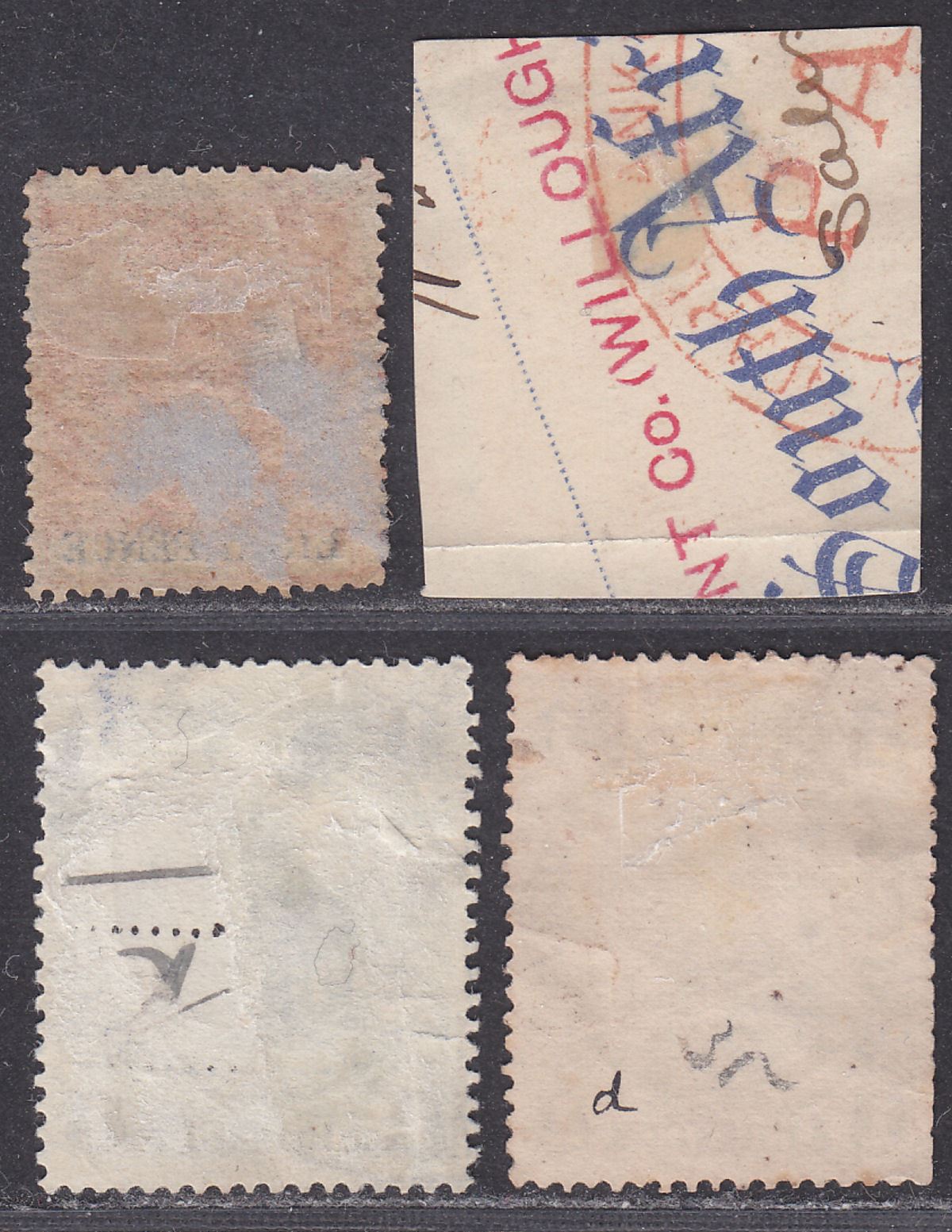 Rhodesia 1892-96 BSAC Queen Victoria Selection to 1sh Fiscally Used