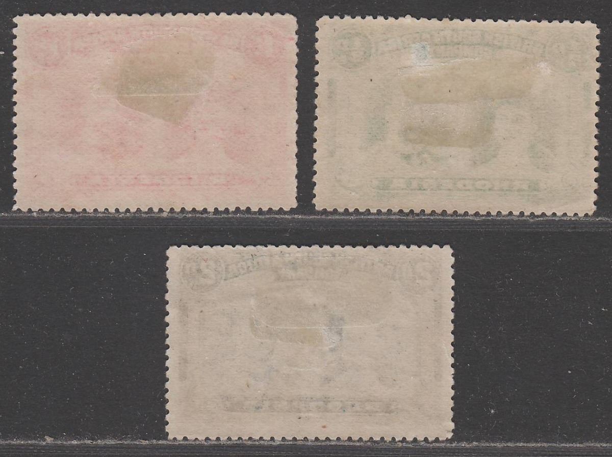 Rhodesia 1910 KGV Double Head ½d, 1d, 2d Mint with issues