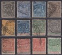 Rhodesia 1892-95 QV BSAC Small Arms Selection to 5sh Used