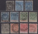 Click for more photos and details Rhodesia 1892-94 QV BSAC Small Arms Selection to 8d Used