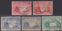 Rhodesia 1905 KEVII BSAC Victoria Falls Part Set to 1sh Used