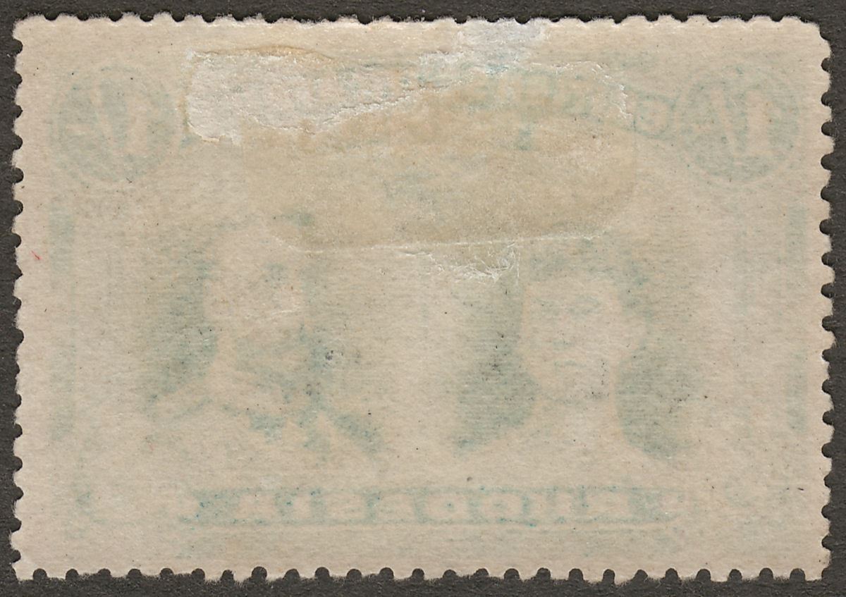 Rhodesia 1910 KGV Double Head 1sh Black and Blue-Green Mint SG151 thin