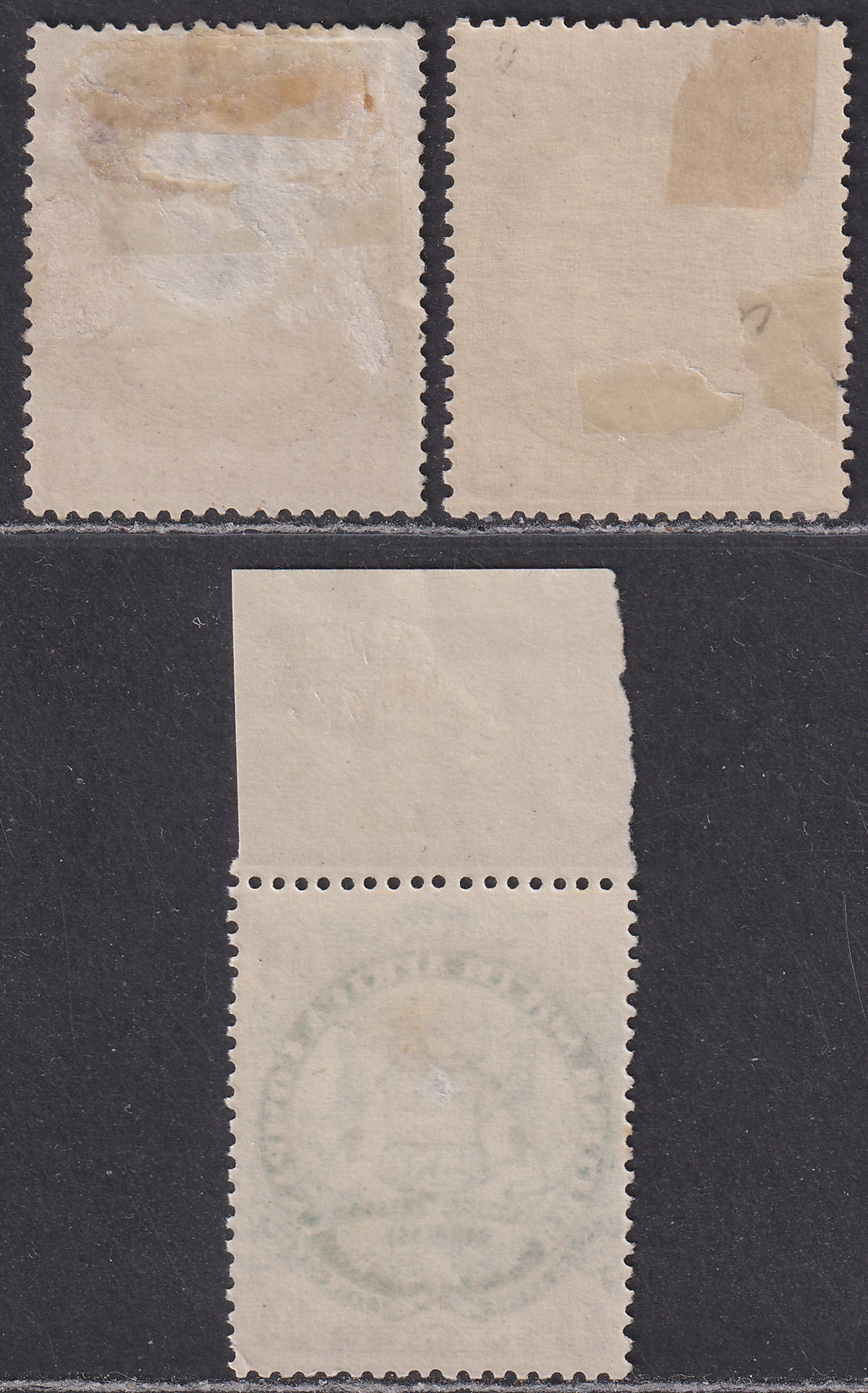 Rhodesia 1896 QV BSAC Large Arms Die I 2d 6d Die II 4d Mint ALL FAULT SPACEFILLS