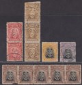 Click for more photos and details Rhodesia 1913-22 KGV Admiral BSAC Perfin Selection to 2sh Used - FAULTY