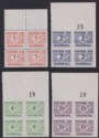 Click for more photos and details Rhodesia 1965 QEII Postage Due Block Set UM Mint SG D8-D11 MNH w Sheet Numbers