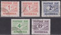 Click for more photos and details Rhodesia 1965 QEII Postage Due Set Used SG D8-D11 inc 1d var cat £70