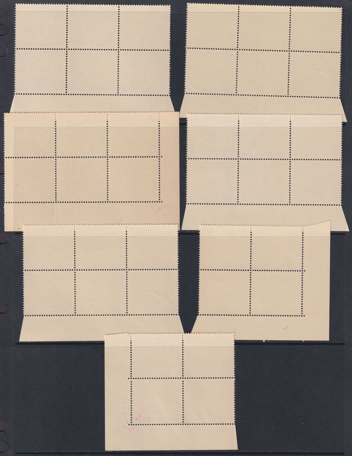 Rhodesia 1970 Decimal Currency Postage Due Imprint Block Set Mint SG D18-D22