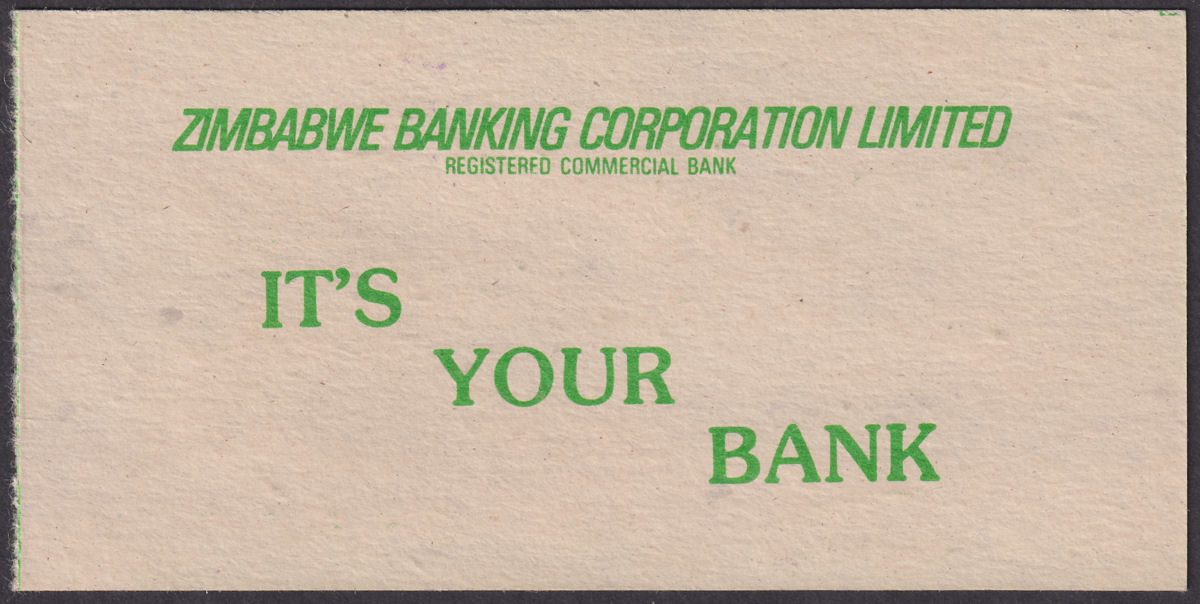 Zimbabwe 1981 Revenue $10 Used on Boarding Pass BF13