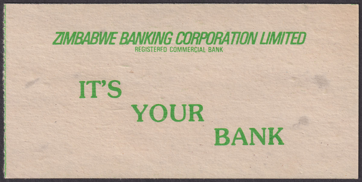 Zimbabwe 1981 Revenue $10 Used on Boarding Pass BF13